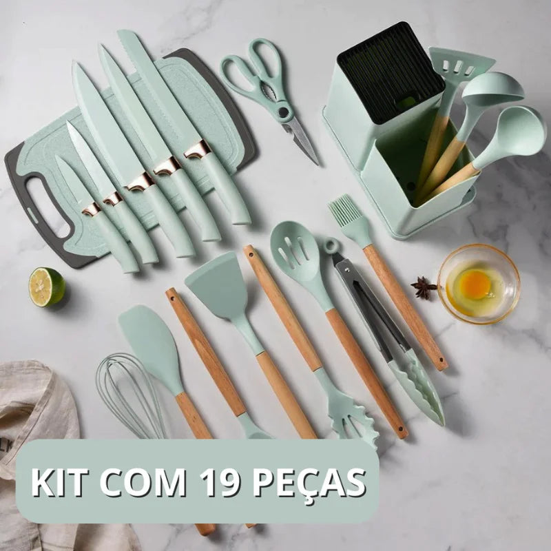 Kit With Silicone com 19 peças