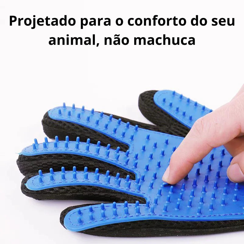 Luva Nano Magnética remove  Pelos De Cães e Gatos